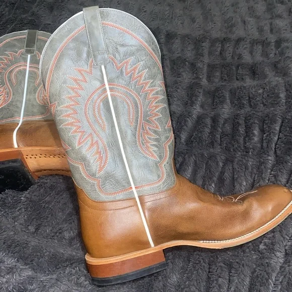 🎀Horse Power Mens Gunny Jimmy Royal Jimmy Leather Cowboy Boots! - Picture 2 of 10